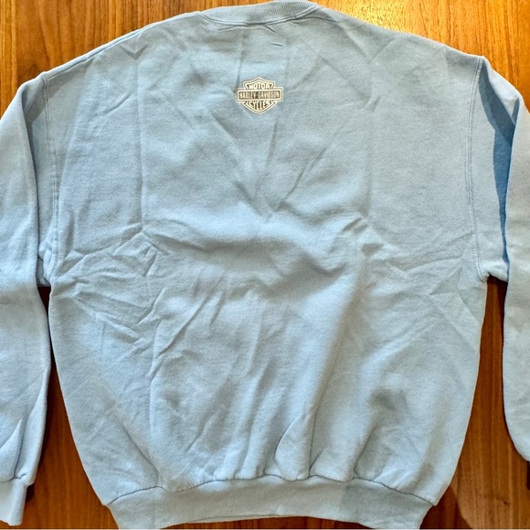 Vintage 1980’s pale blue Harley Davidson graphic crewneck. - Picture 3 of 4